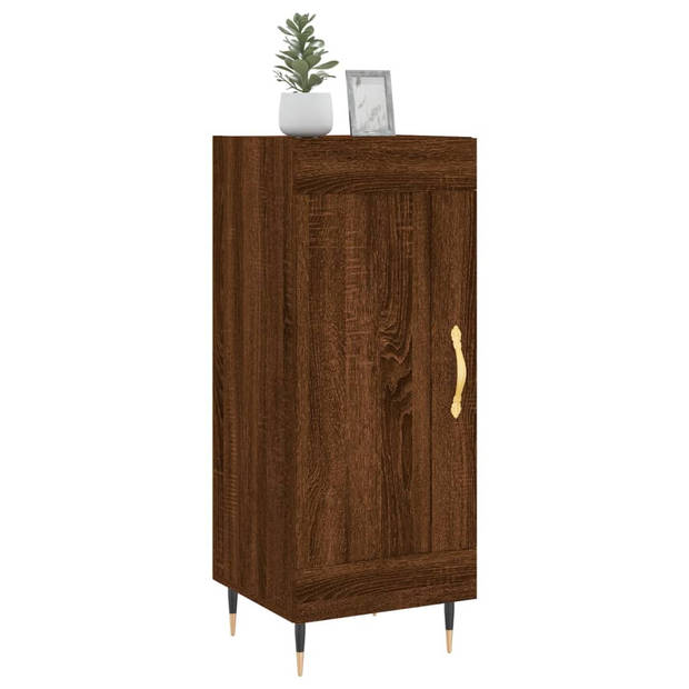 The Living Store Dressoir - Trendy - Kast - 34.5 x 34 x 90 cm - Bruineiken