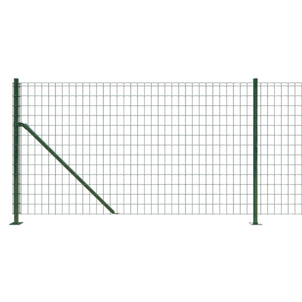 vidaXL Draadgaashek met flens 1,1x25 m groen