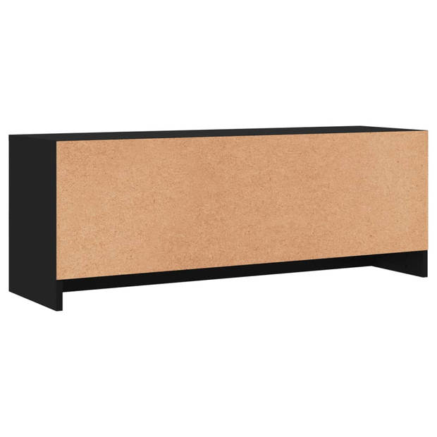 vidaXL Tv-meubel 102x30x37,5 cm bewerkt hout zwart