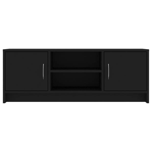 vidaXL Tv-meubel 102x30x37,5 cm bewerkt hout zwart