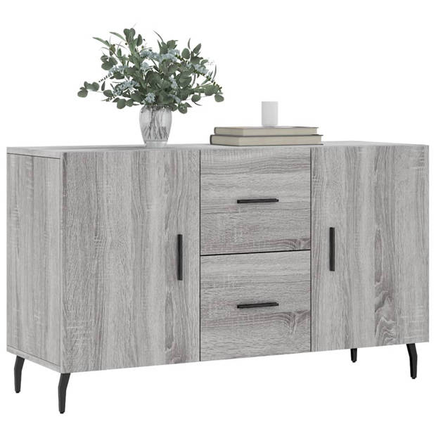 The Living Store Dressoir - Moderne - Kast - Afmeting 100 x 36 x 60 cm - Kleur Grijs Sonoma Eiken