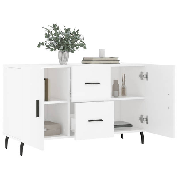 The Living Store Dressoir - Modern - Divers opbergruimte - Stabiel - Wit - 100 x 36 x 60 cm