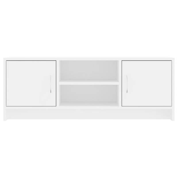 vidaXL Tv-meubel 102x30x37,5 cm bewerkt hout wit