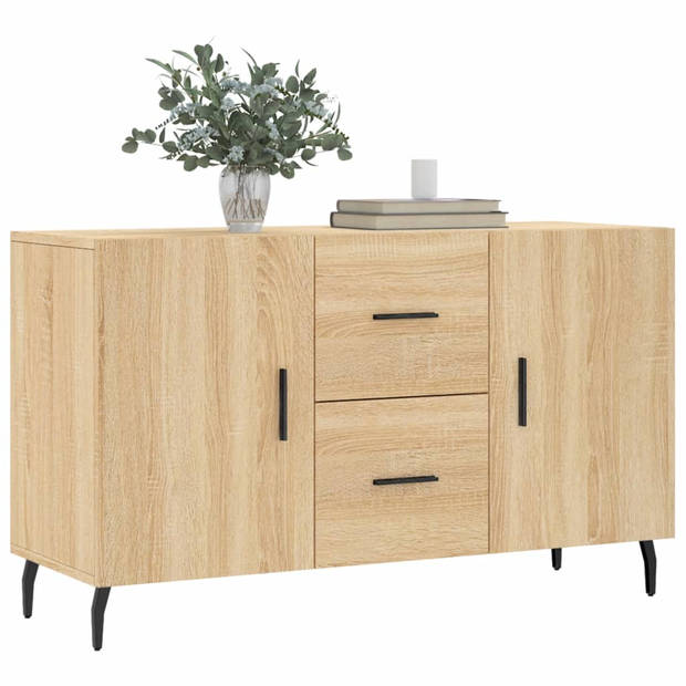 vidaXL Dressoir 100x36x60 cm bewerkt hout sonoma eikenkleurig