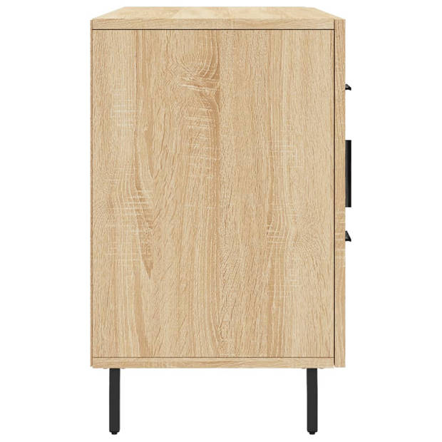 vidaXL Dressoir 100x36x60 cm bewerkt hout sonoma eikenkleurig