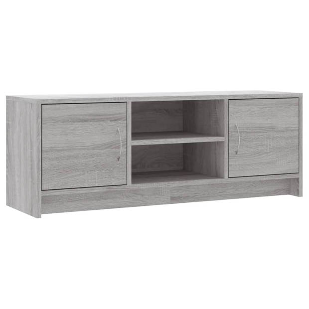 vidaXL Tv-meubel 102x30x37,5 cm bewerkt hout grijs sonoma eikenkleurig