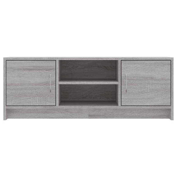 vidaXL Tv-meubel 102x30x37,5 cm bewerkt hout grijs sonoma eikenkleurig