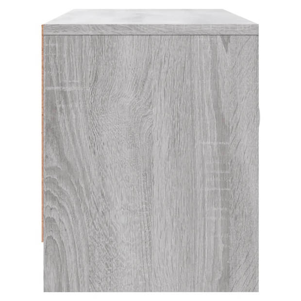 vidaXL Tv-meubel 102x30x37,5 cm bewerkt hout grijs sonoma eikenkleurig