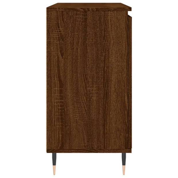 vidaXL Dressoir 104x35x70 cm bewerkt hout bruin eikenkleur