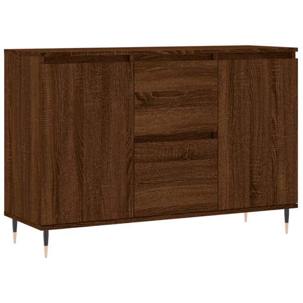 vidaXL Dressoir 104x35x70 cm bewerkt hout bruin eikenkleur