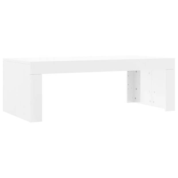 vidaXL Salontafel 102x50x36 cm bewerkt hout hoogglans wit