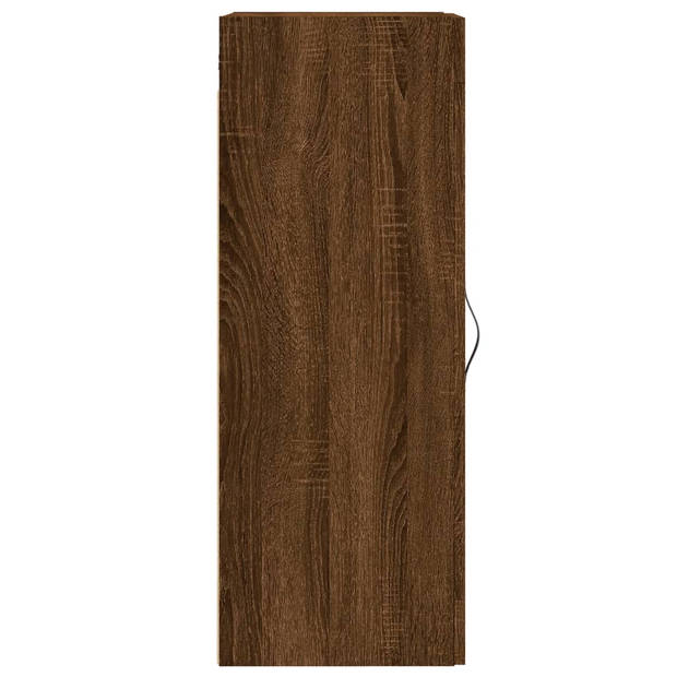 vidaXL Wandkast 34,5x34x90 cm bewerkt hout bruin eikenkleur