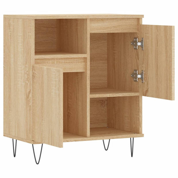 vidaXL Dressoir 60x35x70 cm bewerkt hout sonoma eikenkleurig