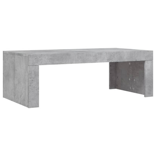vidaXL Salontafel 102x50x36 cm bewerkt hout betongrijs