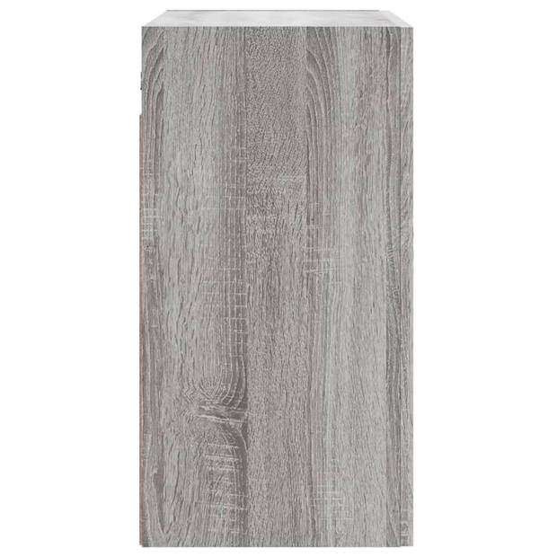 vidaXL Wandkast 60x31x60 cm bewerkt hout grijs sonoma eikenkleurig