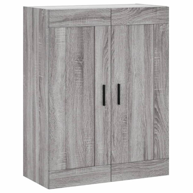 vidaXL Wandkast 69,5x34x90 cm bewerkt hout grijs sonoma eikenkleurig