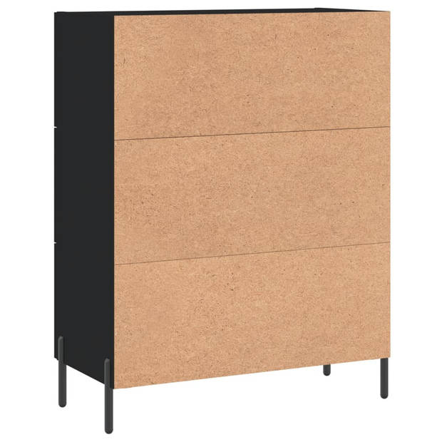 The Living Store Dressoir - - Kast - 69.5 x 34 x 90 cm - Zwart