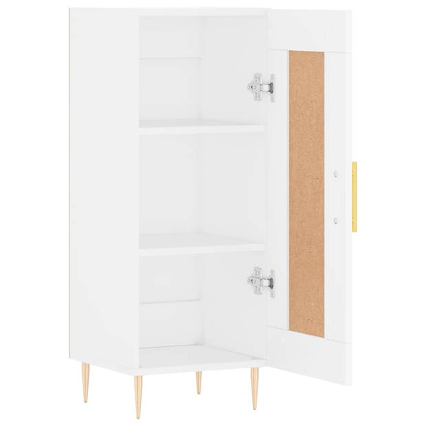 The Living Store Dressoir - Trendy - Kast - 34.5 x 34 x 90 cm - Wit