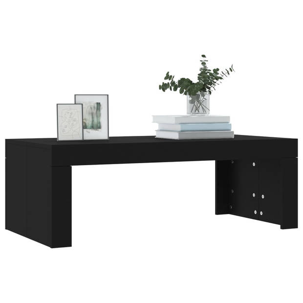 vidaXL Salontafel 102x50x36 cm bewerkt hout zwart