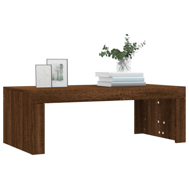 vidaXL Salontafel 102x50x36 cm bewerkt hout bruin eikenkleur