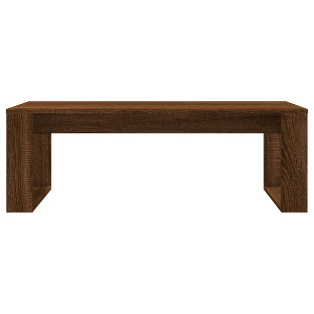 vidaXL Salontafel 102x50x35 cm bewerkt hout bruin eikenkleur