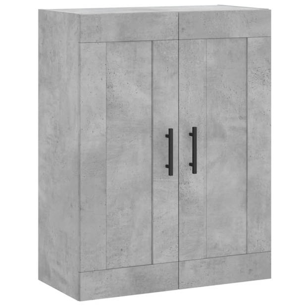 vidaXL Wandkast 69,5x34x90 cm bewerkt hout betongrijs