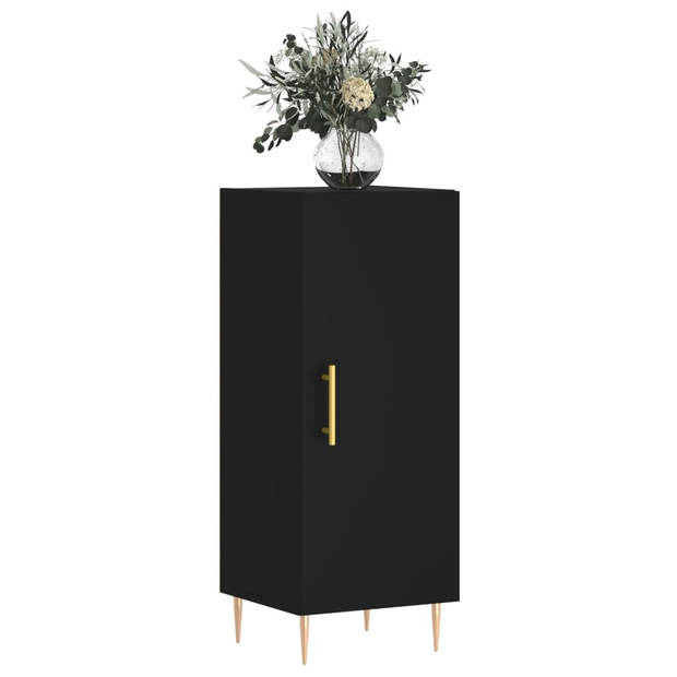 The Living Store - Dressoir - Bijzetkast - 34.5 x 34 x 90 cm - Zwart