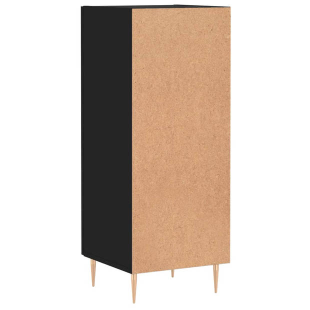 The Living Store - Dressoir - Bijzetkast - 34.5 x 34 x 90 cm - Zwart