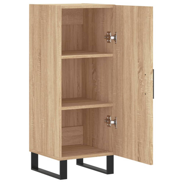 vidaXL Dressoir 34,5x34x90 cm bewerkt hout sonoma eiken