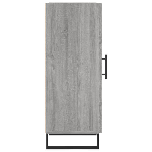 The Living Store Dressoir Bijzetkast - 34.5 x 34 x 90 cm - Grijs Sonoma Eiken