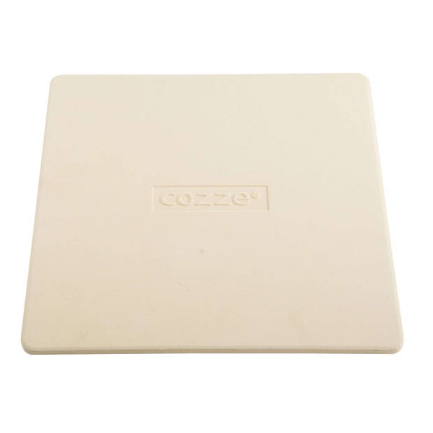 Cozze - Pizzasteen 30,5 x 30,5 cm - Keramiek - Beige