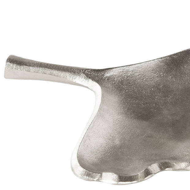 Beliani PALENQUE - Decoratieve schaal-Zilver-Aluminium