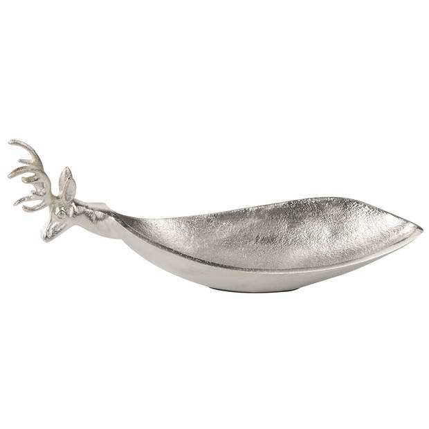 Beliani ANGKOR - Decoratieve schaal-Zilver-Aluminium