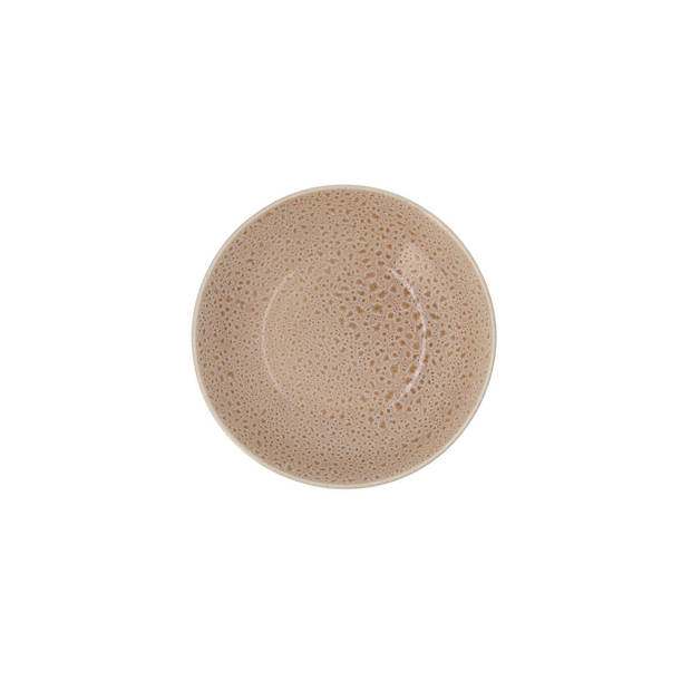 Diep bord Ariane Porous Keramisch Beige Ø 21 cm (6 Stuks)