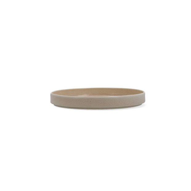 Eetbord Ariane Porous Beige Keramisch Ø 21 cm (4 Stuks)