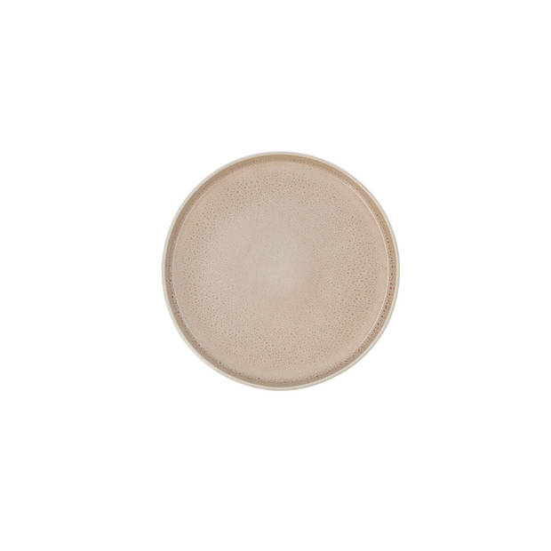 Eetbord Ariane Porous Beige Keramisch Ø 21 cm (4 Stuks)