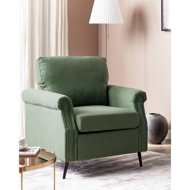 Beliani VIETAS - Fauteuil-Groen-Polyester