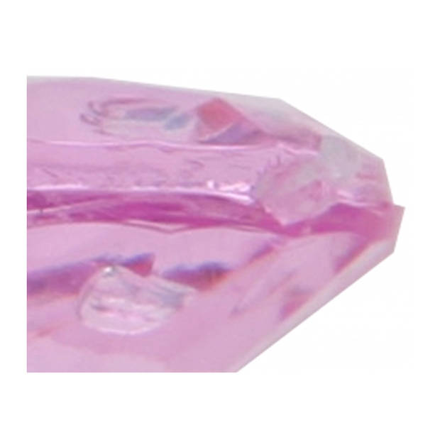 Hobby/decoratie nep diamantjes/steentjes - 100x - fuchsia roze - D1,2 x H0,7 cm - Hobbydecoratieobject