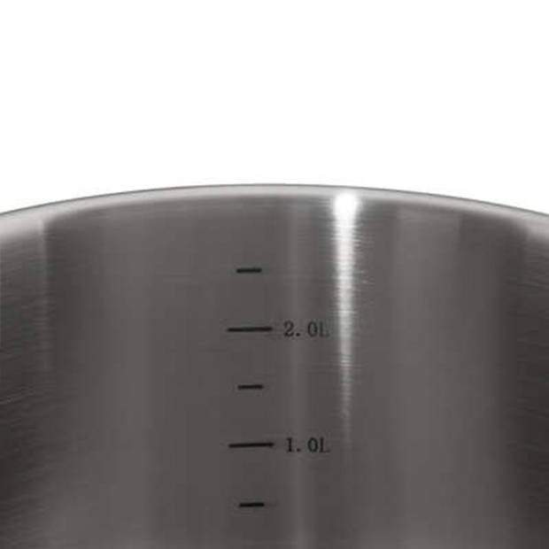 Steelpannen - Alle warmtebronnen - Set 2x - Dia 18 en 20 cm - zilver - Steelpannen