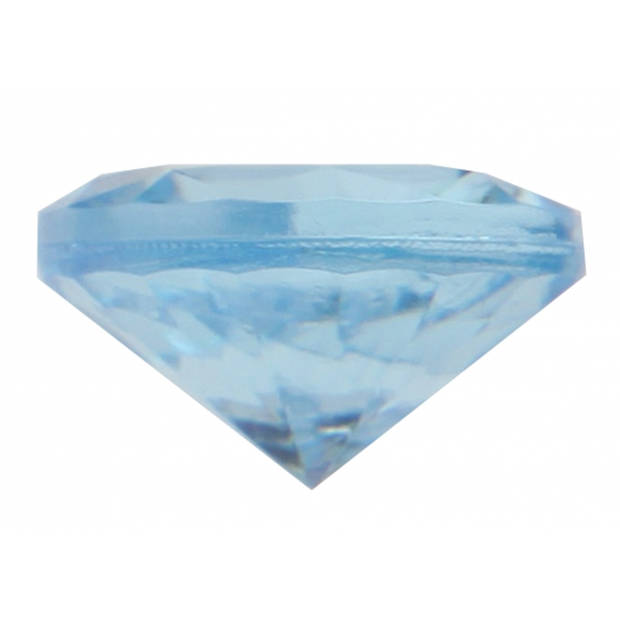 Hobby/decoratie nep diamantjes/steentjes - 200x - turquoise blauw - D1,2 x H0,7 cm - Hobbydecoratieobject