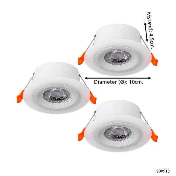 EGLO Calonge Inbouwspot - LED - Ø 10 cm - Wit