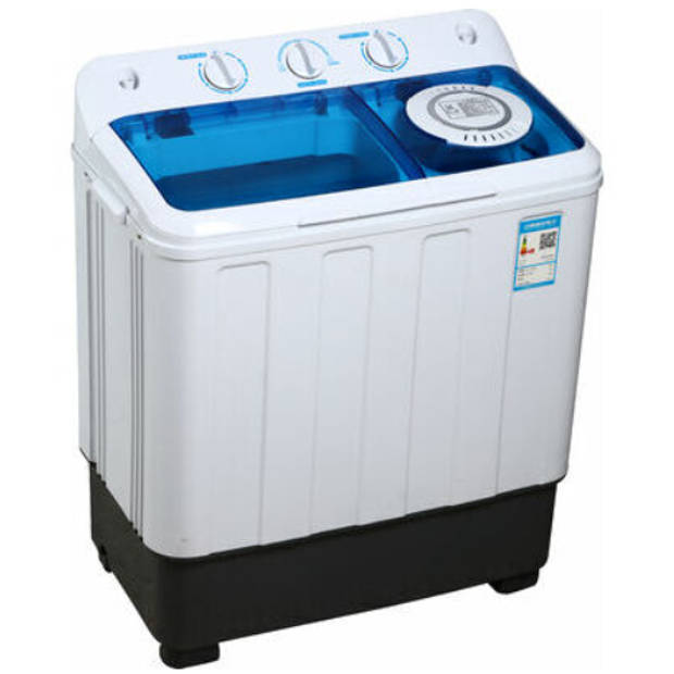 Brock XL camping wasmachine met dubbele trommel 6,8Kg was en 5,0Kg centrifuge capaciteit