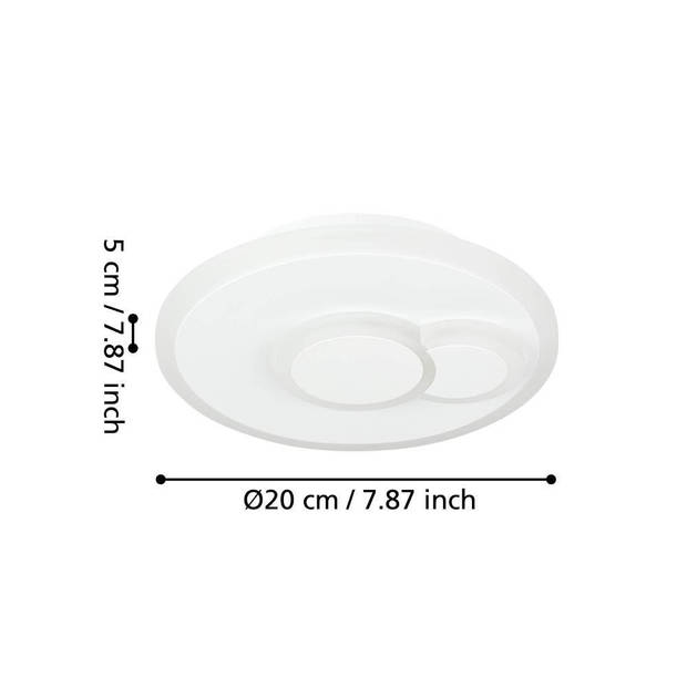 EGLO Cadegal Plafonnière - LED - Ø 11 cm - Wit