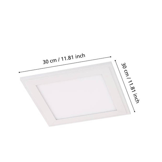 EGLO Salobrena 1 Plafonnière - LED - Ø 21 cm - Wit