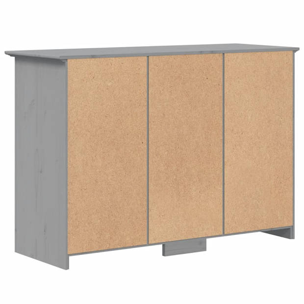 vidaXL Dressoir BODO 115,5x44x80 cm massief grenenhout grijs