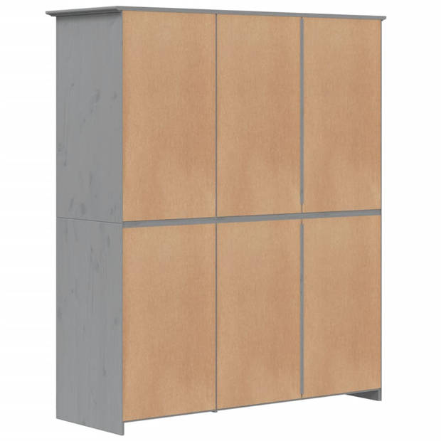 The Living Store Kledingkast FRANS - Kast - 151.5 x 52 x 176.5 cm - Massief Grenenhout