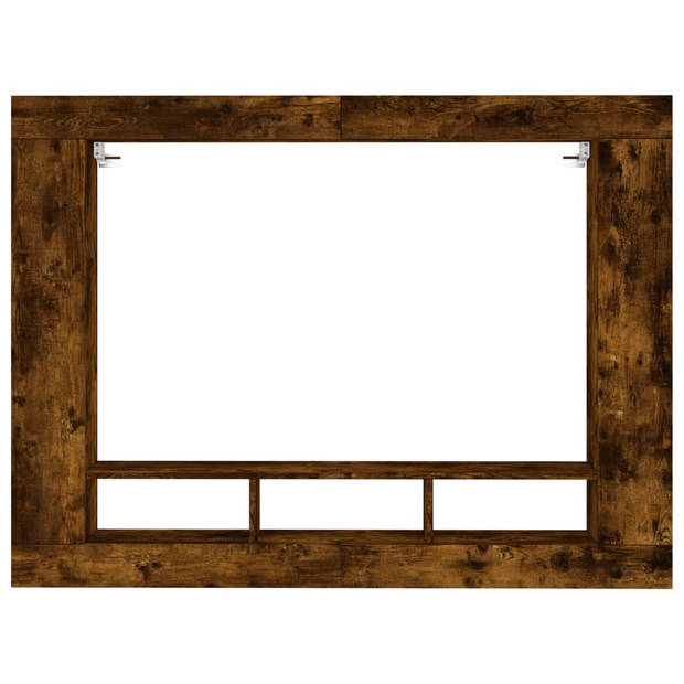 vidaXL Tv-meubel 152x22x113 cm bewerkt hout gerookt eikenkleurig