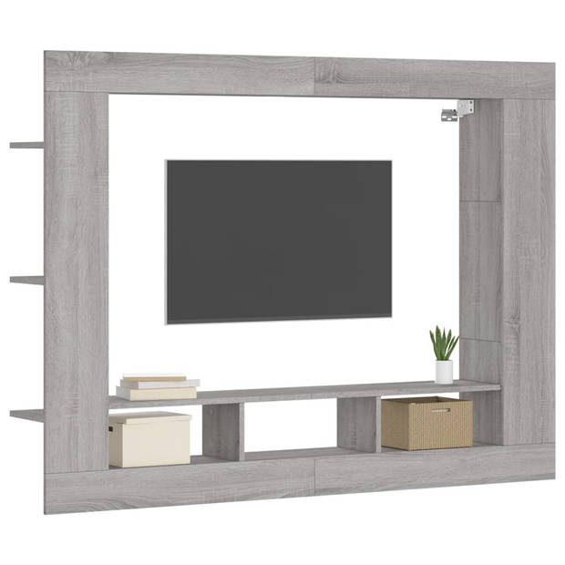 The Living Store TV-meubel - Trendy en praktisch - Wandgemonteerd tv-kastje - Afmetingen- 152 x 22 x 113 cm - Ken-