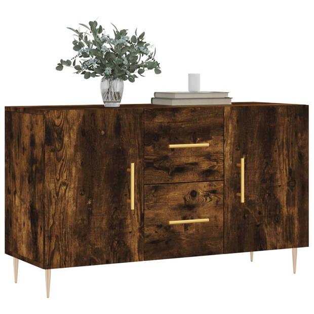 The Living Store Dressoir - - Dressoirs - 100 x 36 x 60 cm - gerookt eiken