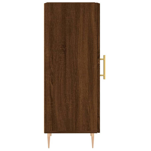 The Living Store Dressoir Modern Bijzetkast - 34.5 x 34 x 90 cm - Bruineiken